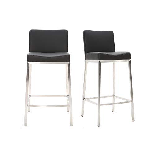 Miliboo Design-Hocker 66 cm Schwarz 2er-Set Epsilon Miliboo Design-Hocker 66 cm Schwarz 2er-Set Epsilon von Miliboo