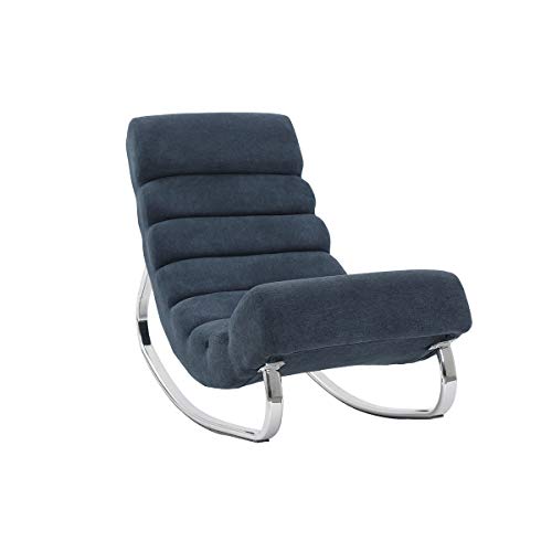 Miliboo Design-Schaukelstuhl Stoff Hellgrau Taylor von Miliboo