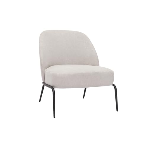Miliboo Design-Sessel aus strukturiertem Velours-Effekt, Beige und Metall, Schwarz Miliboo Design-Sessel aus strukturiertem Velours-Effekt, Beige und Metall, Schwarz von Miliboo