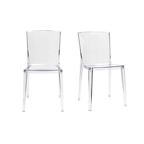 Miliboo Design-Stühle Transparent 2er-Set Island von Miliboo