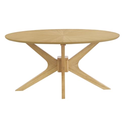 Miliboo Dielli Couchtisch, oval, helles Holz, Eiche, Länge 90 cm Miliboo Dielli Couchtisch, oval, helles Holz, Eiche, Länge 90 cm von Miliboo