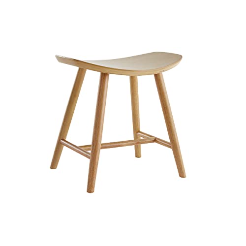 Miliboo Hocker aus hellem Holz H46,5 cm DEMORY von Miliboo