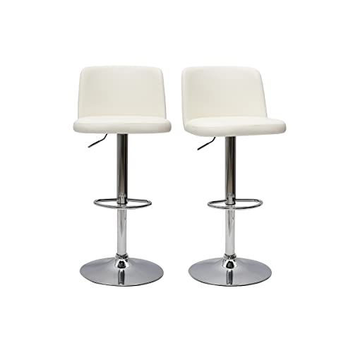 Miliboo Monti Barhocker, verstellbar, Weiß, 2 Stück Miliboo Monti Barhocker, verstellbar, Weiß, 2 Stück von Miliboo