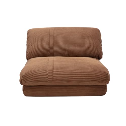 Miliboo Sessel, 1-Sitzer, ausklappbar, aus Cordstoff, verbrannte Erde von Miliboo
