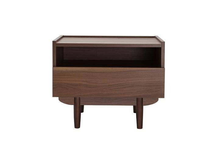 Nachttisch aus dunklem Holz mit Schublade SANAA Nachttisch aus dunklem Holz mit Schublade SANAA von Miliboo
