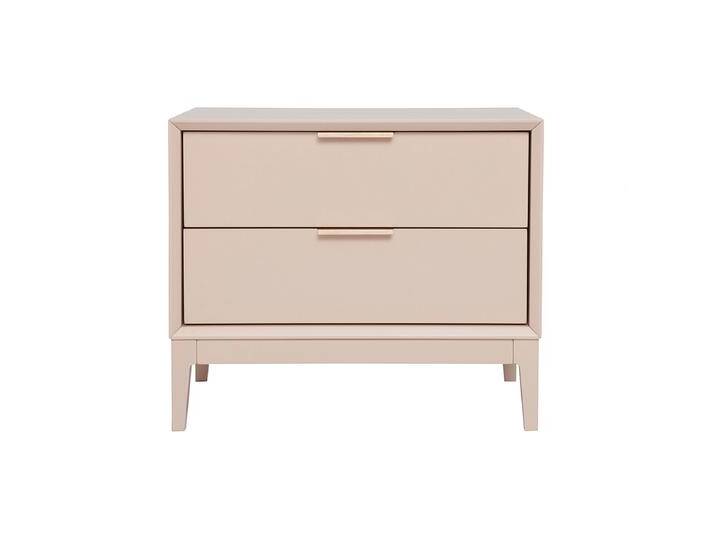 Nachttisch in Puderrosa und goldfarbenem Metall mit Ablagen B60 cm GIANA Nachttisch in Puderrosa und goldfarbenem Metall mit Ablagen B60 cm GIANA von Miliboo