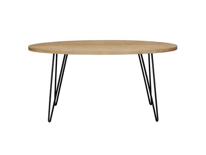 Ovaler Esstisch aus massivem Mangoholz L160 cm VIBES von Miliboo