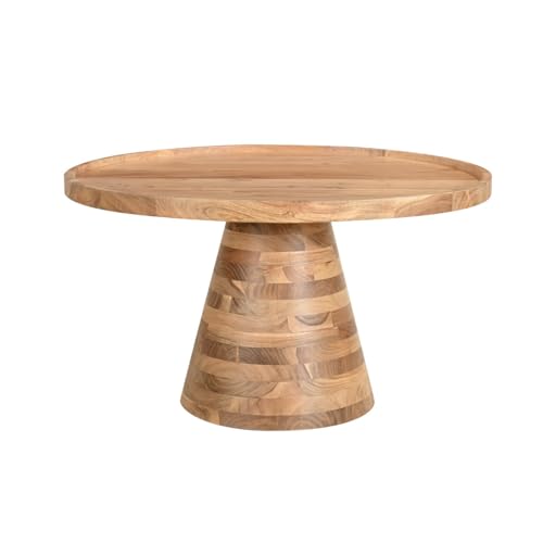 Runder Couchtisch aus Massivholz D80 Matera von Miliboo
