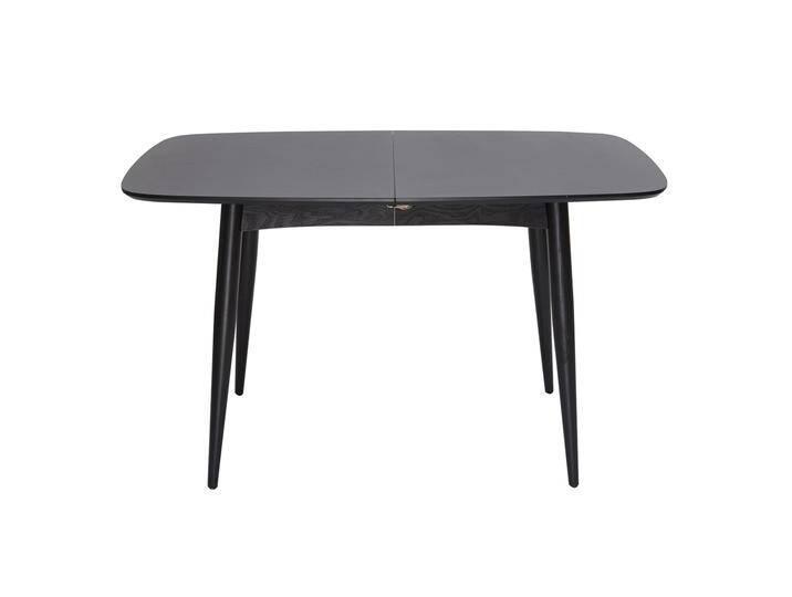 Schwarzer ausziehbarer Tisch 130-160 cm NORDECO von Miliboo