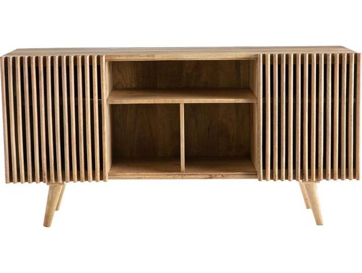 Sideboard mit Schiebetüren ALBA aus massivem Mangoholz Sideboard mit Schiebetüren ALBA aus massivem Mangoholz von Miliboo