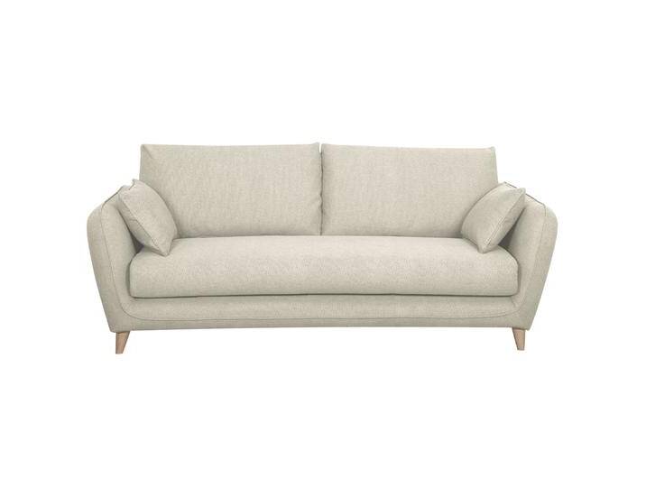 Skandinavische Schlafcouch beige mit Matratze Dicke 10 cm 3-Sitzer CREEP Skandinavische Schlafcouch beige mit Matratze Dicke 10 cm 3-Sitzer CREEP von Miliboo