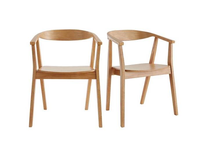 Skandinavische Stühle aus Holz (2er-Set) BAHIA von Miliboo