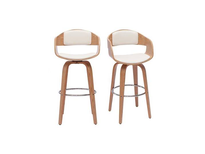 Skandinavischer Barhocker 360° drehbar helles Holz H67 cm GAO Skandinavischer Barhocker 360° drehbar helles Holz H67 cm GAO von Miliboo