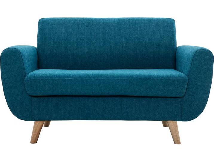 Skandinavisches 2-Sitzer-Sofa in Entenblau aus massivem Hevea PURE Skandinavisches 2-Sitzer-Sofa in Entenblau aus massivem Hevea PURE von Miliboo