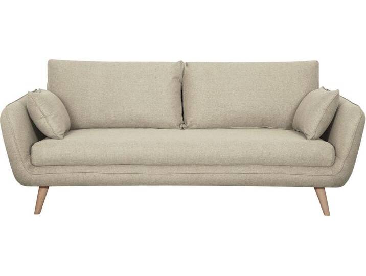 Skandinavisches 3-Sitzer-Sofa beige CREEP von Miliboo