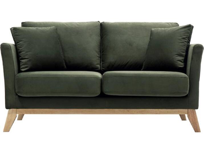 Sofa skandinavisch 2 Plätze Khaki Holzbeine OSLO Sofa skandinavisch 2 Plätze Khaki Holzbeine OSLO von Miliboo