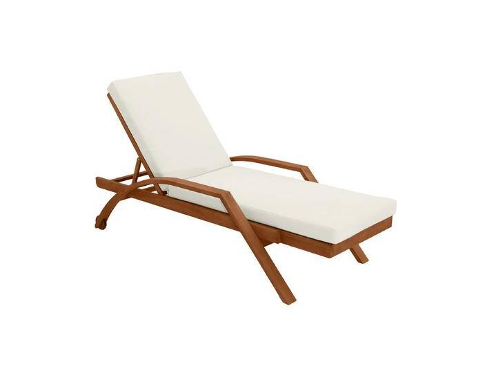 Sonnenliege in Écru und Massivholz MALAGA Sonnenliege in Écru und Massivholz MALAGA von Miliboo