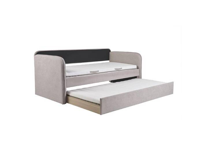 Stoff-Tagesbett in Taupe 90 x 190 cm EDISON von Miliboo