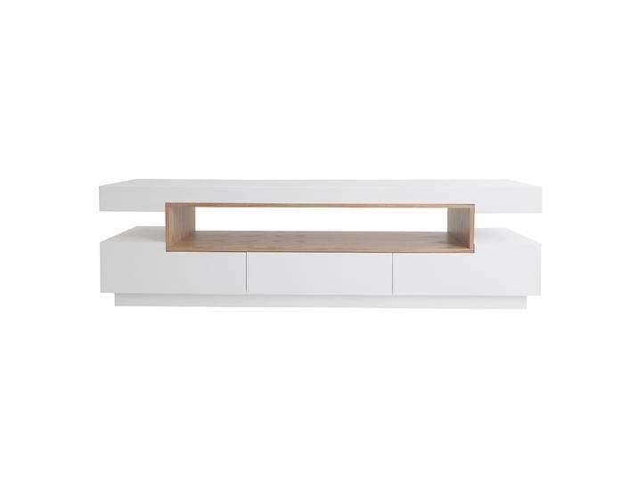 TV-Möbel Design weiß und Holz L200 cm LIVO von Miliboo