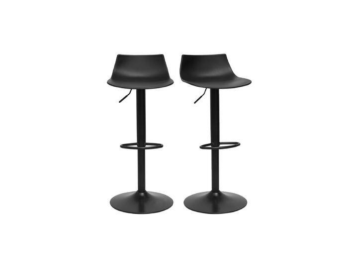 Verstellbare Design Barhocker in Schwarz (Set von 2) KELLY von Miliboo
