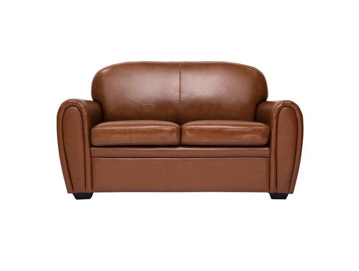 Vintage-Ledersofa braun 2-Sitzer CLUB von Miliboo