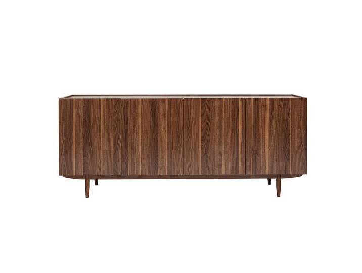 Vintage-Sideboard mit vier Türen aus dunklem Holz B180 cm SANAA von Miliboo