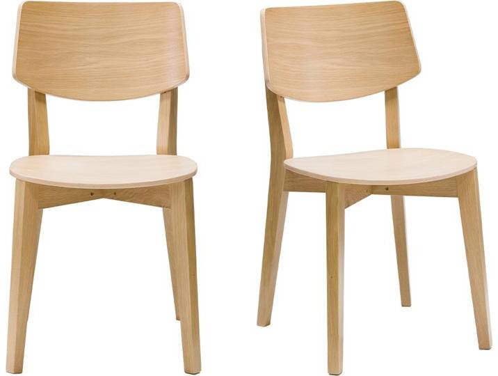 Vintage-Stühle aus hellem Holz (2er-Set) AVEA von Miliboo