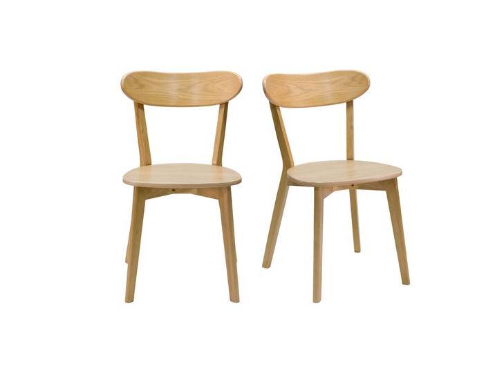 Vintage-Stühle aus hellem Holz mit Eichenfurnier (2er-Set) DOVE von Miliboo