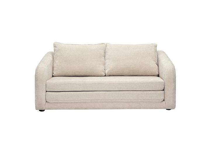 Zweisitzer-Schlafsofa in beige Velours-Effekt-Textil MAHAUT Zweisitzer-Schlafsofa in beige Velours-Effekt-Textil MAHAUT von Miliboo