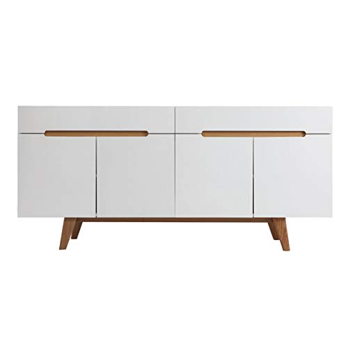 miliboo – Buffet skandinavischen weiß glänzend und Esche 180 cm Melka miliboo – Buffet skandinavischen weiß glänzend und Esche 180 cm Melka von Miliboo