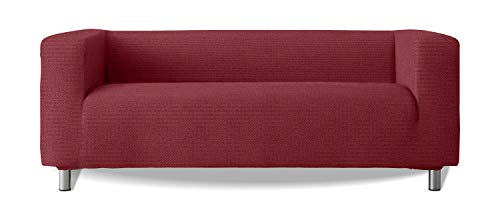 Sofabezug Modell Klippan Hohe Armlehnen Sofa Stretch Soft New York - Farbe 05 Rot von Milica