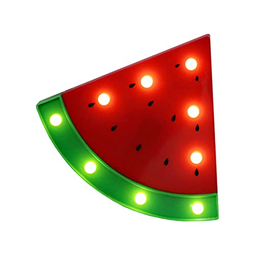 1stk Wassermelonen-led-leuchten Babygeschenke Kreatives Nachtlicht Wassermelonenlichter Geführt Schreibtischdekorationen Nachtlicht Schlafen Kind Plastik Modellierlicht Obst von Milisten