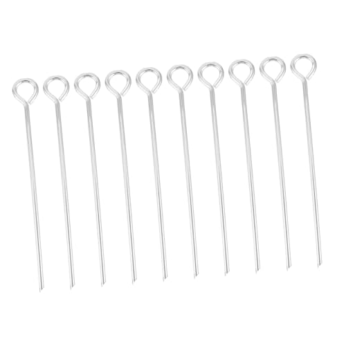 MILISTEN 10 Stück Teiliges Robuste Zeltheringe aus Verzinktem Stahl Runde Ring Form Wetterfeste Outdoor Heringe mit Gebogenem Haken für Camping Zelte Pavillons Planen Vielseitige MILISTEN 10 Stück Teiliges Robuste Zeltheringe aus Verzinktem Stahl Runde Ring Form Wetterfeste Outdoor Heringe mit Gebogenem Haken für Camping Zelte Pavillons Planen Vielseitige von Milisten