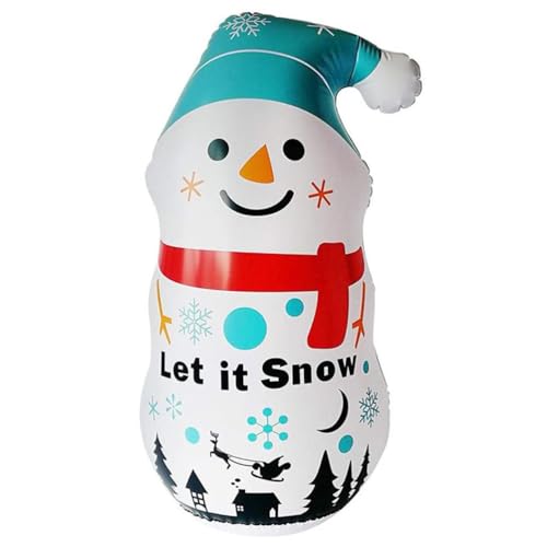 MILISTEN 110cm Aufblasbarer Schneemann Weihnachten Sprengt Schneemann Aufblasbare Schneemann-verzierung Weihnachtsornamente Sprengen Weihnachtsrasen PVC Aufblasbare Ausrüstung Draussen von Milisten