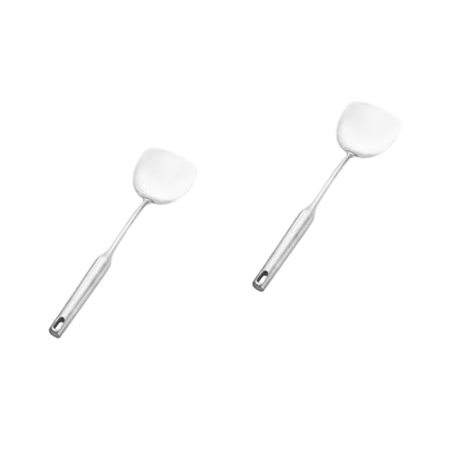 MILISTEN 2 Stück 304 Dreher aus Metall Edelstahl Pfannenwender Wok-Utensilien Küchen-Wok spachtel Schaufel mit langem Griff Wok-Wender Runde Röhre Spatel Küchenutensilien MILISTEN 2 Stück 304 Dreher aus Metall Edelstahl Pfannenwender Wok-Utensilien Küchen-Wok spachtel Schaufel mit langem Griff Wok-Wender Runde Röhre Spatel Küchenutensilien von Milisten