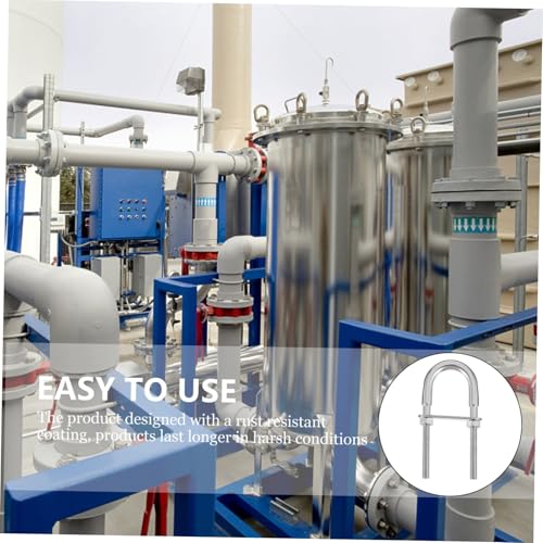 MILISTEN 2 Stück Teiliges Edelstahl U bügel Rostfreie U förmige Rohrschellen mit Mutter und Unterlegscheibe Korrosionsbeständige Riggings Befestigung für Automotive und Industrie MILISTEN 2 Stück Teiliges Edelstahl U bügel Rostfreie U förmige Rohrschellen mit Mutter und Unterlegscheibe Korrosionsbeständige Riggings Befestigung für Automotive und Industrie von Milisten