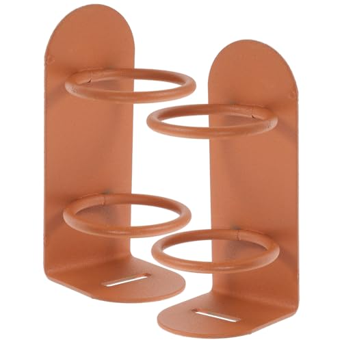 MILISTEN Zahnbürstenhalter mit Spiegel An Der Montierte Zahnbürstenhalter für Das Badezimmer Umweltfreundliches Eisenmaterial 2er-Pack von Milisten