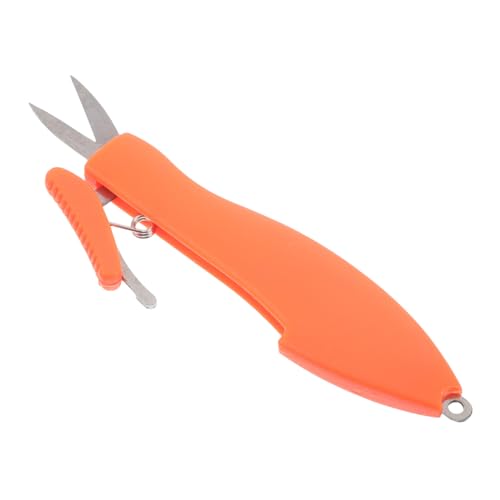MILISTEN Angel-Teleskopschere Fischgriffe Fadenschneider Angel-Klappschere tragbare Schere Fischhautzange Fischschere Fischgreifer kleine Nähschere Rostfreier Stahl Orange MILISTEN Angel-Teleskopschere Fischgriffe Fadenschneider Angel-Klappschere tragbare Schere Fischhautzange Fischschere Fischgreifer kleine Nähschere Rostfreier Stahl Orange von Milisten