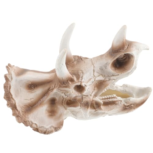 MILISTEN Aquarium Ornament Dreieck Dinosaurier Knochen aus Langlebigem Resin Filigrane Gartenfigur für Aquariumdekoration Dekorativer Fischbehälter Schmuck Robust und Detailreich von Milisten