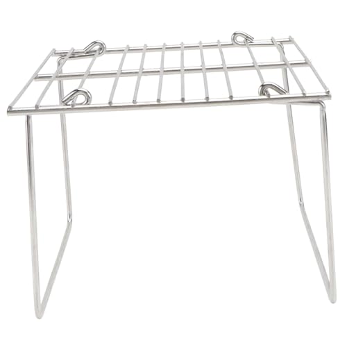 MILISTEN Camping Grillrost aus Edelstahl Tragbarer Kompakter Barbecue Grillständer für Outdoor Kochen Multifunktionales Grillgerät zum Braten von Fleisch Gemüse Fisch für Camping und MILISTEN Camping Grillrost aus Edelstahl Tragbarer Kompakter Barbecue Grillständer für Outdoor Kochen Multifunktionales Grillgerät zum Braten von Fleisch Gemüse Fisch für Camping und von Milisten