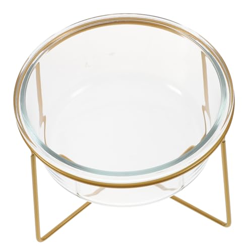 MILISTEN Glasnapf für Haustiere mit Erhöhtem Ständer Geneigte Fressschale aus Robustem Glas für Katzen und Kleine Hunde rutschfest und Leicht zu Reinigen als Futternapf für Welpen und MILISTEN Glasnapf für Haustiere mit Erhöhtem Ständer Geneigte Fressschale aus Robustem Glas für Katzen und Kleine Hunde rutschfest und Leicht zu Reinigen als Futternapf für Welpen und von Milisten