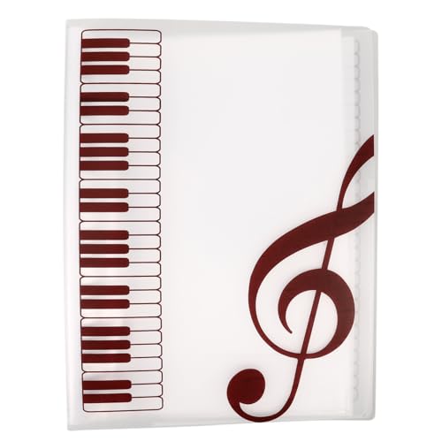 MILISTEN Notenblatt Clip Datei Einfach Transparent Fürs Büro Notenordner Dokumentenschutz Dokumentenordner Organizer Wichtiger Papier Organizer A4 Flip Ordner Marching Band Pp von Milisten