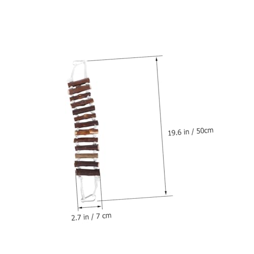MILISTEN Papageien Kauspielzeug Hängende Leiter Spielplatz für Kleine Vögel Wie Wellensittiche Nymphensittiche und Papageien Breit Natürliches Material Fördert Krallen Schnabeltraining von Milisten