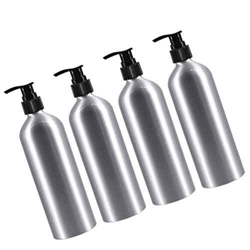 MILISTEN Reisebehälter Seife Dispenser Aluminium Flasche Lotion Dispenser für Küche Bad Schlafzimmer Shampoo Bad Gel Creme Flasche Halter 4Pcs 250Ml Flüssige Flasche von Milisten