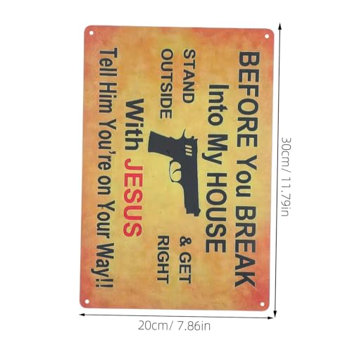 MILISTEN Retro Metall warnschild Robustes Eisen metallschild Vintage Deko für Garage Küche Haustür Privater Bereich Witziges Hauswarnschild Stilvolle Wanddekoration von Milisten