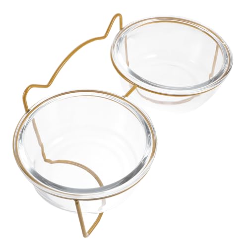 MILISTEN Schräg Gestellter Hochwertiger Glas futternapf für Katzen und Kleine Hunde Neigung für Komfortables Fressen Rutschfester Doppelnapf mit Glatter Oberfläche Leicht zu Reinigen MILISTEN Schräg Gestellter Hochwertiger Glas futternapf für Katzen und Kleine Hunde Neigung für Komfortables Fressen Rutschfester Doppelnapf mit Glatter Oberfläche Leicht zu Reinigen von Milisten