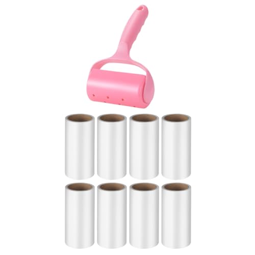 Milisten 1 Satz Fusselentferner Set Teiliges Tragbares Haarentferner Roller Set mit Drehdesign für Kleidung Möbel und Autos Handgriff und Nachfüllrollen Leicht und Geruchlos von Milisten