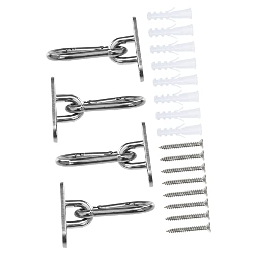 Milisten 1 Satz Hängematten Haken Set Hammock Buckle Kit für Outdoor Nutzung Robuste und Langlebige Aufhängung zu Installieren und Tragbar Korrosionsbeständig und Vielseitig Einsetzbar von Milisten