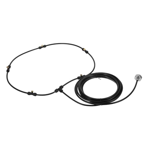 Milisten 1 Satz Outdoor Nebelventilator Misting Kit für Wasserkühlungssystem mit Sprühdüsen für Gleichmäßige Wasserverteilung für Garten Restaurant und Freizeitbereiche Einfache von Milisten