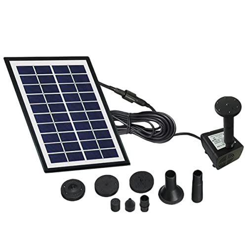 Milisten 1 Satz Solarbetriebene Schwimmende Fontäne Miniatur Gartenbrunnen für Teich Fischbecken und Garten Solarbrunnen für Außenbereich Schwarz von Milisten